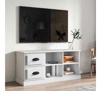 vidaXL TV Cabinet White 102x35.5x47.5 cm Engineered Wood UK HOT