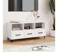 Vidaxl Tv Cabinet White 102X35X50 Cm Engineered Wood