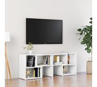 vidaXL TV Cabinet White Engineered Wood Indoor Stereo Cabinet TV Stand Unit