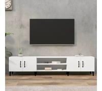 vidaXL TV Cabinet White 180x31.5x40 cm Engineered Wood