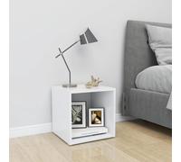vidaXL TV Cabinet White 37X35X37cm Engineered Wood, White