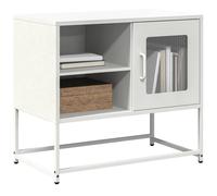 vidaXL TV Cabinet White 68x39x60.5 cm Steel
