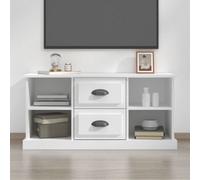 (white) vidaXL TV Cabinet TV Stand TV Unit Media Cabinet Sideboard Engineered Wood