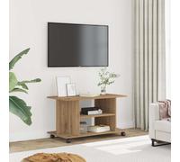 vidaXL TV Cabinet with Castors Artisan Oak 80x40x45 cm Engineered Wood