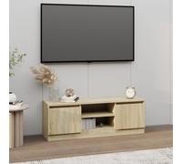 vidaXL TV Cabinet with Door Sonoma Oak 102x30x36 cm