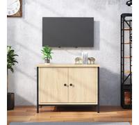 vidaXL TV Cabinet with Doors Sonoma Oak 60x35x45 cm Engineered Wood