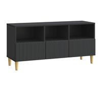 vidaXL TV Cabinet with Drawer Black 102 x 34.5 x 50 cm Engineered Wood