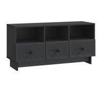 vidaXL TV Cabinet with Drawer Black 102 x 34.5 x 50 cm Engineered Wood