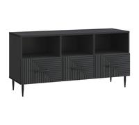 vidaXL TV Cabinet with Drawer Black 102 x 34.5 x 50 cm Engineered Wood