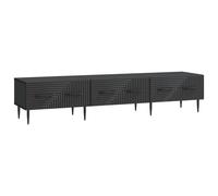 vidaXL TV Cabinet with Drawer Black 147 x 34.5 x 30 cm Engineered Wood