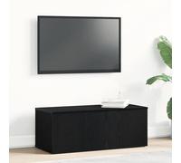 vidaXL TV Cabinet with Drawer Black Oak 80x34x30 cm Engineered Wood