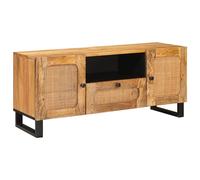vidaXL TV Cabinet with Drawer Brown 105 x 33 x 46 cm Solid Mango Wood