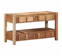 vidaXL TV Cabinet with Drawer Brown 83 x 33 x 46 cm Solid Reclaim Wood, Modern T