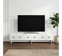 VidaXL TV Cabinet With Drawer White 147 X 34.5 X 30 Cm Engineered Wood