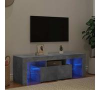 vidaXL TV Cabinet with LED Lights Concrete Grey 120x35x40 cm