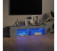 Vidaxl Tv Cabinet With Led Lights Concrete Grey 135X39X30 Cm