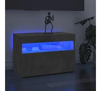 Vidaxl Tv Cabinet With Led Lights Concrete Grey 60X35X40 Cm
