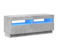 vidaXL TV Cabinet with LED Lights Concrete Grey Living Room Bedroom Furniture