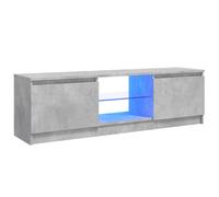 vidaXL TV Cabinet with LED Lights Concrete Grey Living Room TV Stand Unit