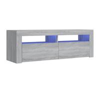 (grey sonoma) vidaXL TV Cabinet with LED Lights Entertainment Centre TV Stand Media TV Unit