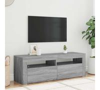 (grey sonoma) vidaXL TV Cabinet with LED Lights Entertainment Centre TV Stand Media TV Unit