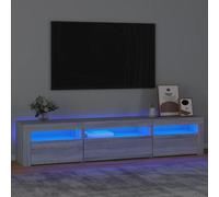 Vidaxl Tv Cabinet With Led Lights Grey Sonoma 195X35X40 Cm