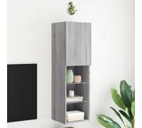 Vidaxl Tv Cabinet With Led Lights Grey Sonoma 30.5X30X102 Cm