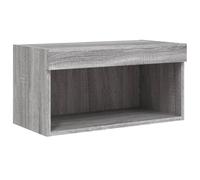 vidaXL TV Cabinet with LED Lights TV Stand Media Cabinet TV Unit Grey Sonoma