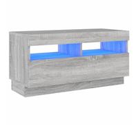 Vidaxl Tv Cabinet With Led Lights Grey Sonoma 80X35X40 Cm