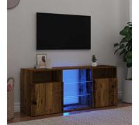 TV Cabinet with LED Lights TV Stand TV Unit Hall Entertainment Cenrtre vidaXL