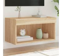 vidaXL TV Cabinet with LED Lights TV Stand Media Cabinet TV Unit Sonoma Oak
