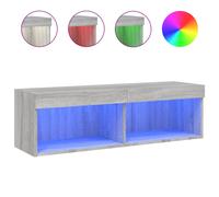 vidaXL TV Cabinet with LED Lights TV Stand Media Cabinet TV Unit Grey Sonoma