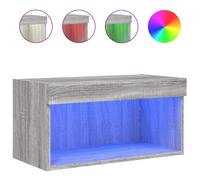 vidaXL TV Cabinet with LED Lights TV Stand Media Cabinet TV Unit Grey Sonoma