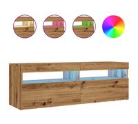 TV Cabinet with LED Lights Sideboard TV Stand TV Unit Hifi Cabinet vidaXL