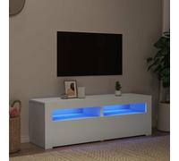 Vidaxl Tv Cabinet With Led Lights White 120X35X40 Cm