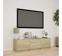 vidaXL TV Cabinet with LED Sonoma Oak 140 x 34 x 40 cm Engineered Wood