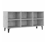 vidaXL TV Cabinet with Metal Legs Concrete Grey Home Sideboard TV Stand Unit