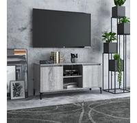 Vidaxl Tv Cabinet With Metal Legs Grey Sonoma 103.5X35X50 Cm