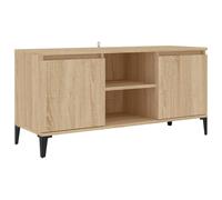 Vidaxl Tv Cabinet With Metal Legs Sonoma Oak 103.5X35X50 Cm