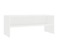 vidaXL TV Cabinet with Open Compartment Living Room Sideboard Lowboard HiFi Stand Unit Entertainment Centre White 100x40x40cm Chipboard