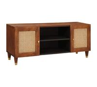 vidaXL TV Cabinet with Shelf Brown 105 x 33.5 x 46 cm Solid Mango Wood