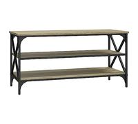vidaXL TV Cabinet with Sonoma Oak Finish - Spacious and Durable Media Storage Unit in Modern Industrial Style