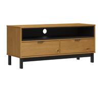 vidaXL TV Cabinet Wooden TV Unit Media Cabinet TV Stand FLAM Solid Wood Pine