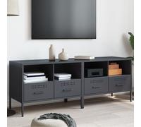 vidaXL TV Cabinets 2 pcs Anthracite 68x39x50.5 cm Steel