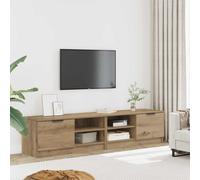 (artisan oak) vidaXL 1/2x TV Cabinet Engineered Wood Media Unit HiFi Cabinet Multi Colours