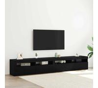 vidaXL TV Cabinets 2 pcs Black oak 240 x 35 x 40 cm Engineered wood