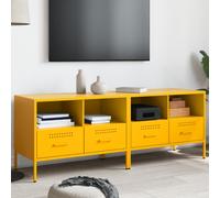 vidaXL TV Cabinets 2 pcs Mustard Yellow 68x39x50.5 cm Steel