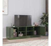 vidaXL TV Cabinets 2 pcs Olive Green 67x39x44 cm Steel, Green