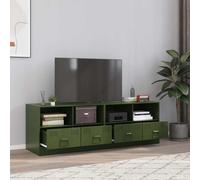 vidaXL TV Cabinets 2 pcs Olive Green 67x39x44 cm Steel