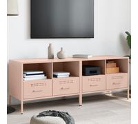 vidaXL TV Cabinets 2 pcs Pink 68x39x50.5 cm Steel